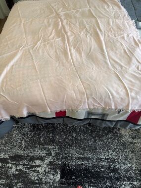 Tory Burch Pale Blush Logo Wrap Scarf